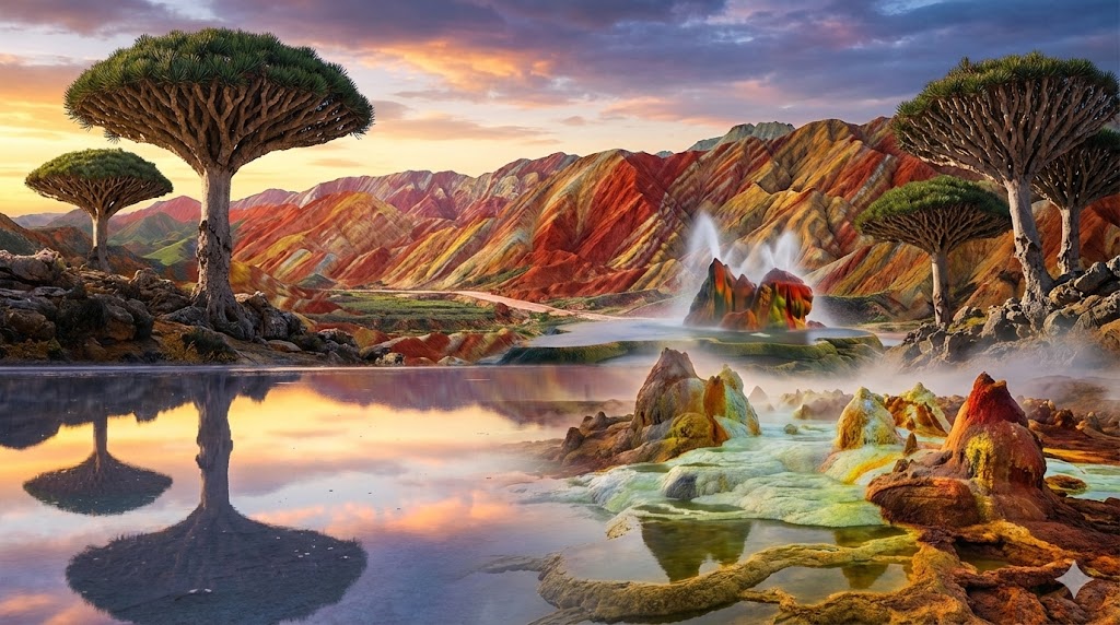 Unreal Places: Lanskap Bumi yang Terasa Seperti Planet Alien